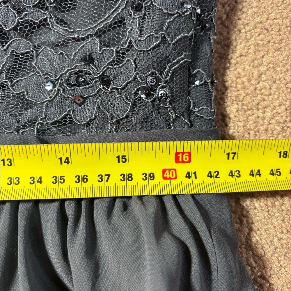 MORILEE A-line Chiffon Evening Beaded Embroidery Ethereal Airy MOB MOG Size 18 - Picture 15 of 15